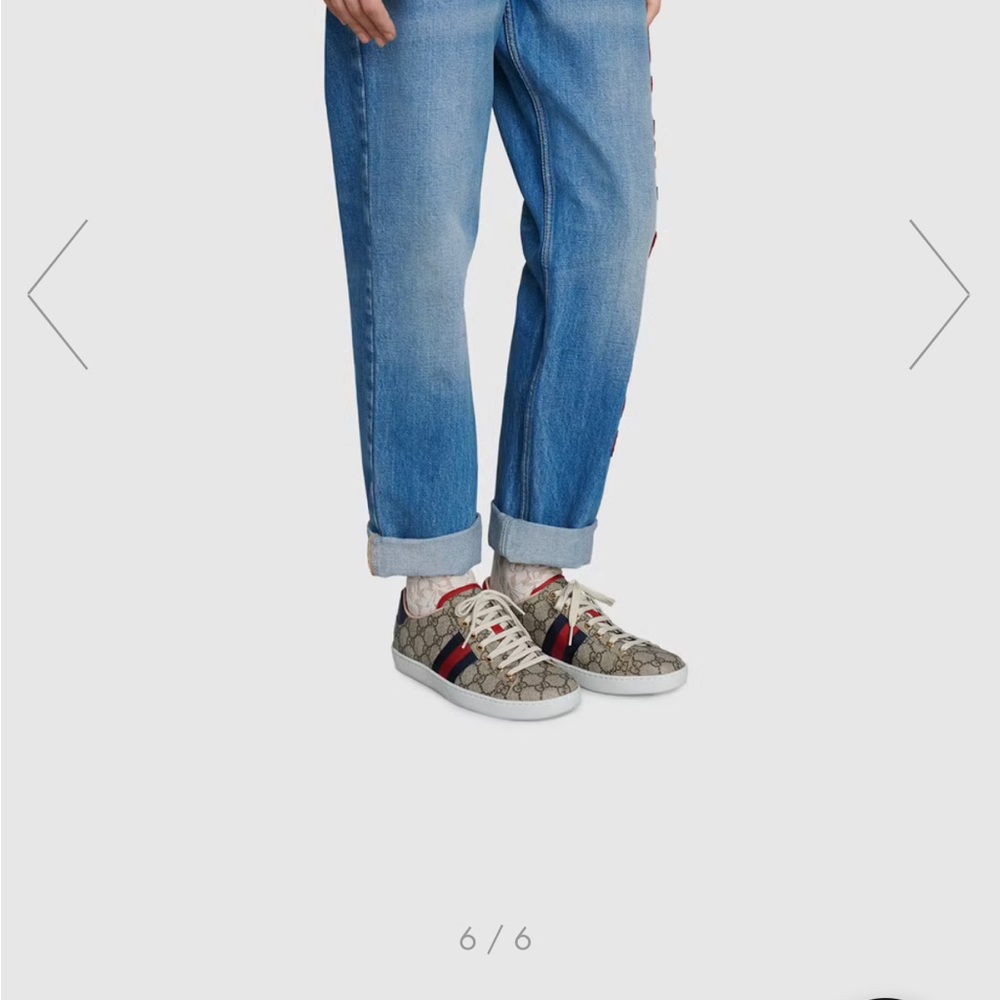 Women’s Gucci ace gg supreme sneaker size 38 1/2 barely worn - Picture 2 of 5